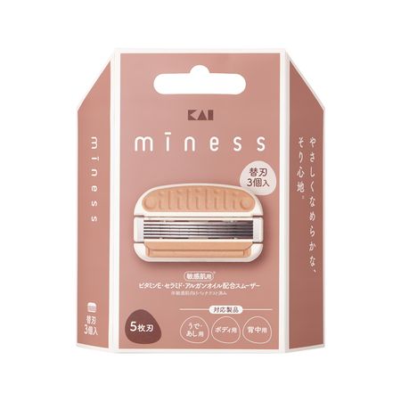 Кассеты для станка MINESS 5 лезвий 3 шт