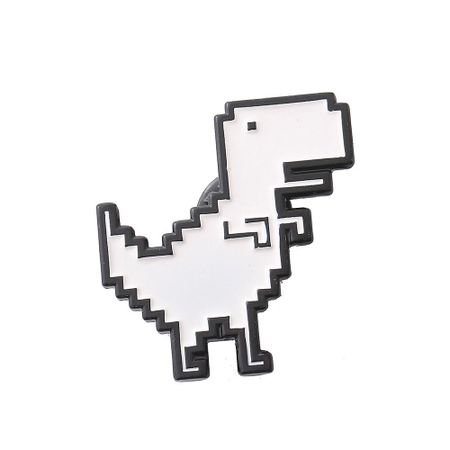 Pixel Style Enamel Pins Tyrannosaurus Rex Animal Jewelry Funny Brooches  Kids Friends