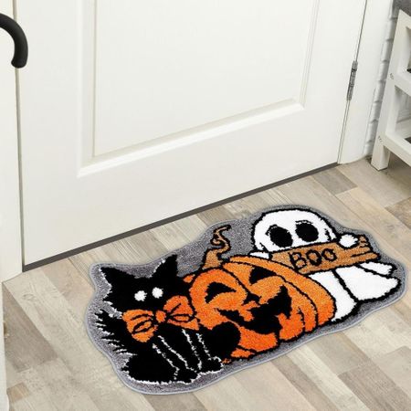 Anti-slip Door Mat Floor Decorative Floor Mats New Entrance Rug  Halloween C