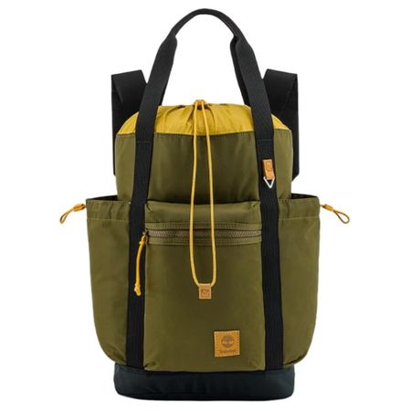 Timberland 26L Fashion Simple Multi-Functional Drawstring Outdoor Bag Unisex Bags Deep-Olive-Green A61QU302 Dark Olive Green