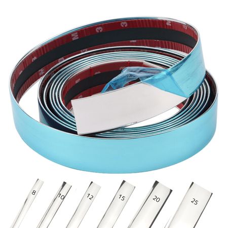 Plated Mall Plated Tape Multi-Mall Accent Mall 12mm 5M Car 12mm*5m серебряный