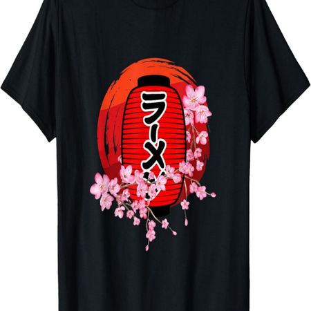 Japan Zen Circle Cherry Blossom Latern T-Shirt S чёрный