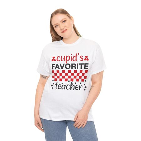 cupids favorite teacher tee - Creative Educator T-Shirt | Fun & Motivational Tee L
