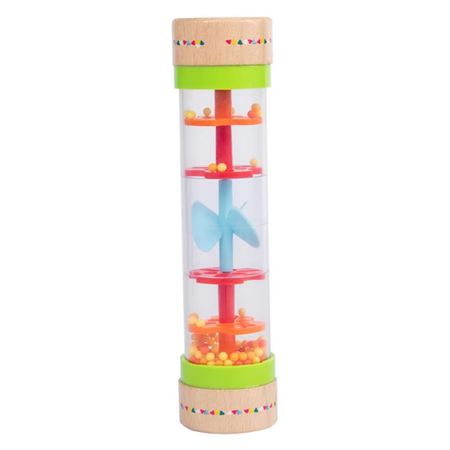 Rain Stick Rain Stick Musical Toy Rainbow Hourglass Simulation Rain Sound Toy  Instrument Toy As shown
