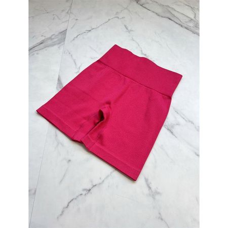 Hip Lifting Thread No Embarrassment Thread Female Workout Shorts Bright red L