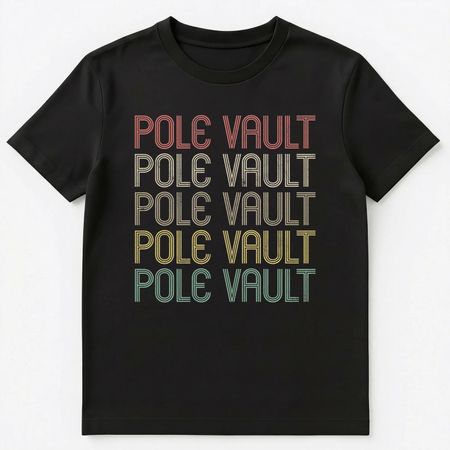 Retro Style Pole Vault Unisex T-Shirt L