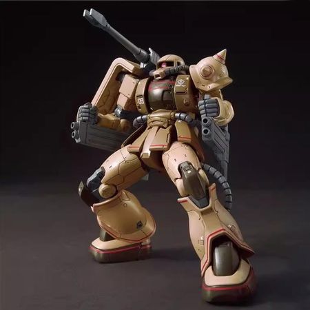 Горячая модель Jms Zaku Half Cannon Hg 1/144 Ms-06ck Сборная модель Упаковка Песочный цвет Игрушка Фигурки Действия Робот Меха Детские Подарки JMS Model