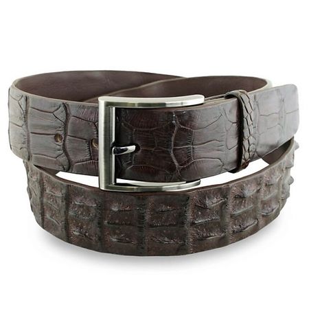 Ремень EXOTIC LEATHER GENUINE PREMIUM ACCESSORIES Широкий крокодиловый ремень