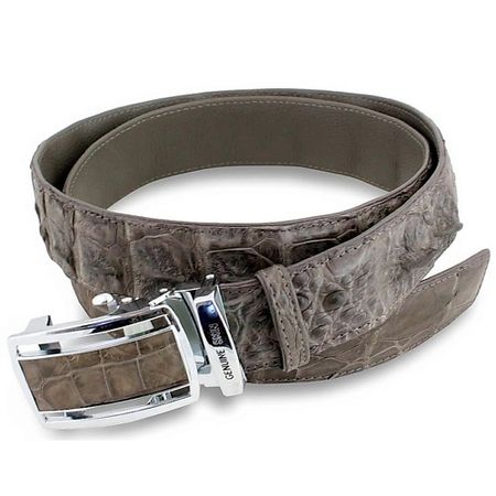 Ремень EXOTIC LEATHER GENUINE PREMIUM ACCESSORIES Крокодиловый ремень с автоматической пряжкой