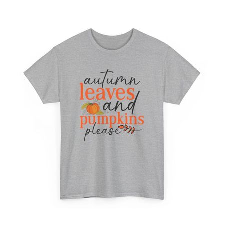 Fall Aesthetic T-Shirt | Autumn Leaves And Pumpkins Please Autumn Leaves XL