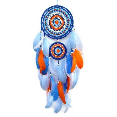 AEE2-Colorful Feathers Dream Catchers Handmade Dream Catcher For Bedroom Dream Catcher For Wall Hanging Decor Gifts