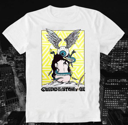 Queens Of The Stone Age Caricature T shirt White Size S To 5XL Unisex T-Shirt S