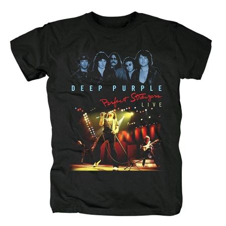 Deep Purple Perfect Strangers Live Shirt Classic Black S-5XL Unisex T-Shirt XL