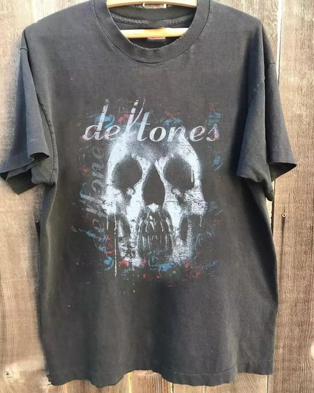 Футболка с туром группы Deftones Deftones Угольно-серая Унисекс Футболка Все размеры S-5XL Унисекс Футболка XXL