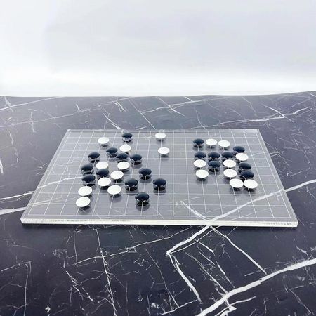 Минимализм Прозрачные Го Шахматная Игра Шахматная Доска Геометрическое Искусство Орнаменты Украшение Стола Шахматные Фигуры Казуальные Шахматные Игры