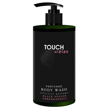 Гель для душа TOUCH Парфюмированный гель для душа ЧЕРНЫЙ ПЕРЕЦ, НЕРОЛИ и АМБРА