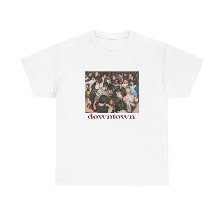 Downtown Hardcore Music Graphic T Shirt Unisex Heavy Cotton Tee Gift New Unisex T-Shirt XXXXL