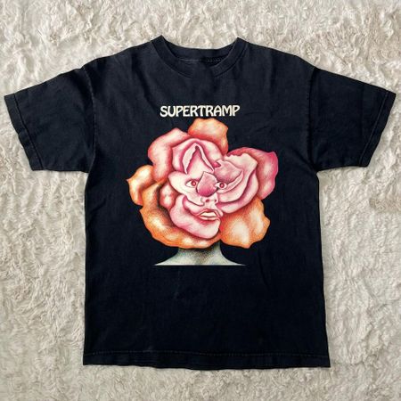 SUPERTRAMP Self Titled 80’s Short Sleeve Black Size S5XL Shirt OM101 Unisex T-Shirt XXL