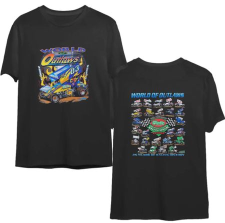 Официальная футболка World of Outlaws Sprint Car 2003 года – Гоночный тур O Reilly Auto Parts 3XL