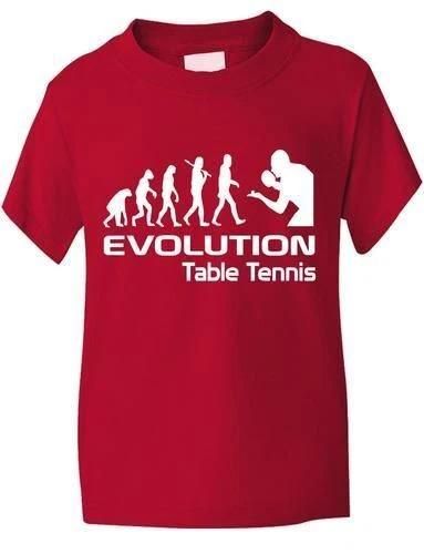 Evolution Of Table Tennis Sport Boys Girls Kids T-Shirt Birthday Gift Age 1-13 XL