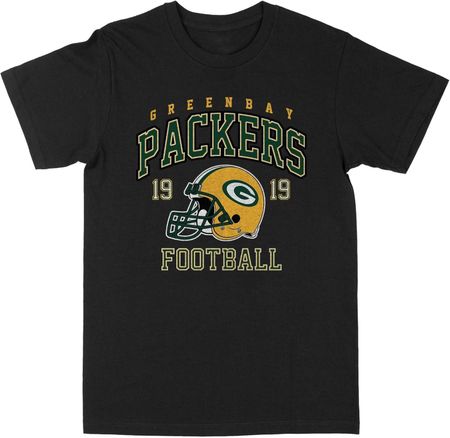 Черная футболка с шлемом NFL Green Bay Packers S чёрный