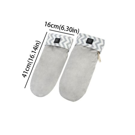 Electric Heating Foot Warmer USB Powered USB Heating Foot Warmer Sock Foot Warmer  Home Use серый