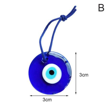 Kabbalah Auto Accessories Office Car Home Glass Blue Car Pendant Amulet Interior Decor Auto Decor 3x3cm