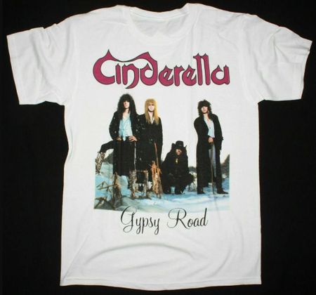 Футболка Cinderella Band Gypsy Road Album Унисекс Хлопок Полный Размер QX584 L