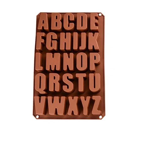 English Letter Silicone Molds Plaster Number Candle Molds Concrete Capital Letter Molds Lowercase Letters Digital Clay Mold Grey