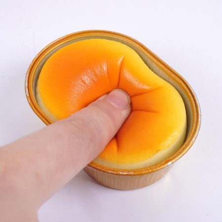 Realistic Cheese Bread Toy: Soft Slow Rebound Food Squishy, Aesthetic Bread Squeeze Ball, Sensory Fidget for Stress Relief