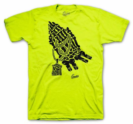 Shirt Match Foamposite Volt Foam Shoes - Pray Tee 2XL
