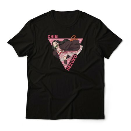 Chibi Nezuko Demon Slayer Anime Graphic Art T-T-Shirt Unisex 100% Cotton Tee 3XL