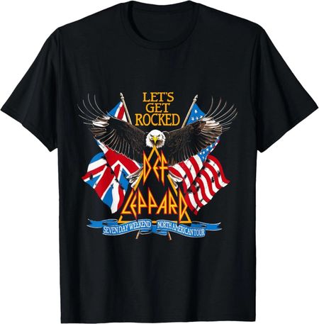 Официальная футболка Def Leppard Let s Get Rocked L