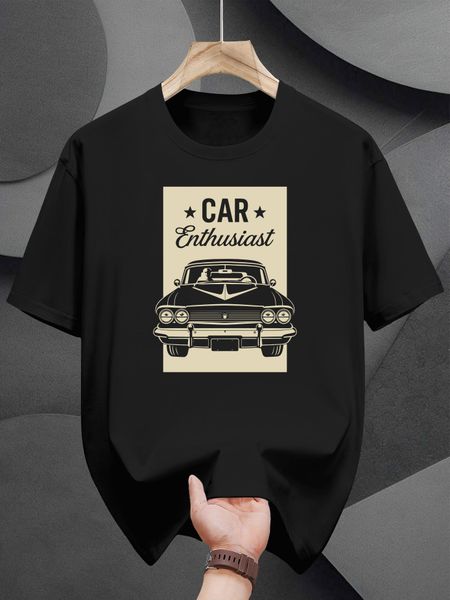 Car Enthusiast Graphic T-shirt - Vintage Car Design XXXXL