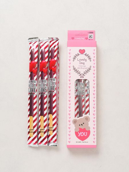 Miru День Любви Розовый Шоколадный Батончик 30 г 1ea