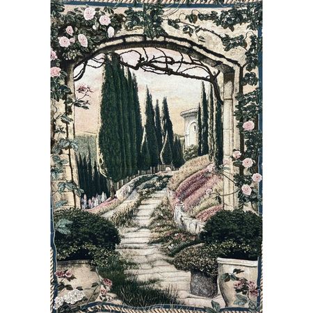 Tapestry vintage romantic medieval house x 75x100 чёрный