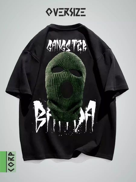Oversized t-shirt with urban print L