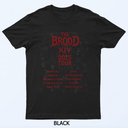 Футболка с тура Brood XIV 2025 M