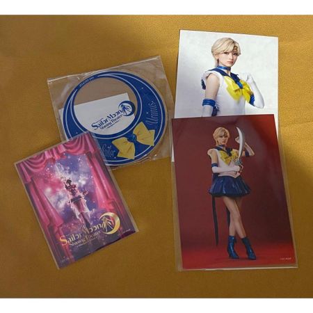 Sailor Uranus coaster, card, photo set