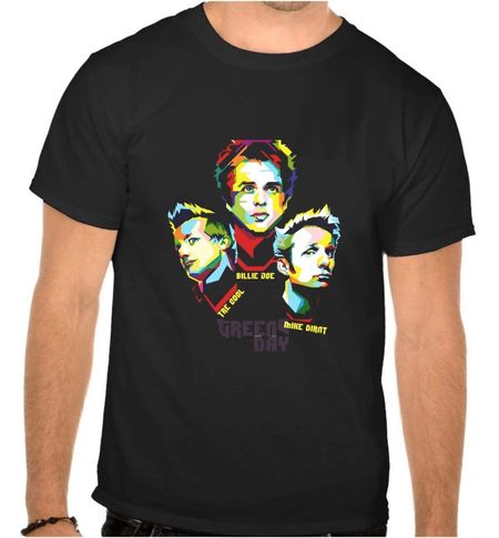 GREEN DAY GREENDAY РОК МУЗЫКА Черная ФУТБОЛКА -1158- S