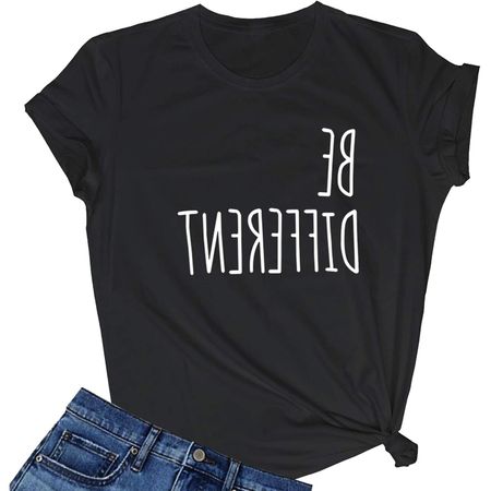 LOOKFACE Женская милая футболка Юниорские топы Подростковые графические футболки S чёрный