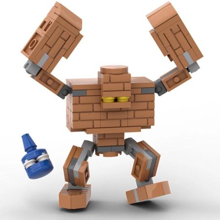 111 шт. MOC Строительные блоки Замок Голема в стиле Dragon Quest Образовательный Кирпичик Детские Игрушка на День Рождения Рождественская игрушка Подарок