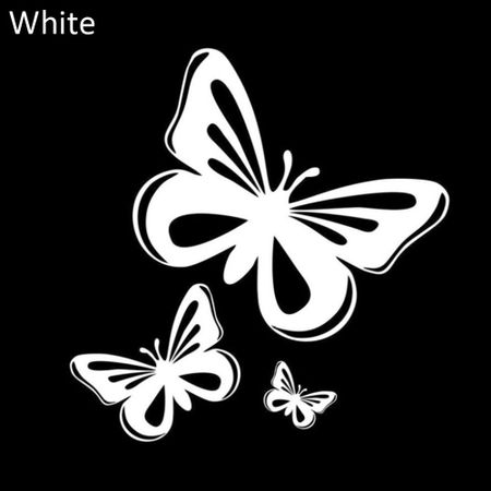 Accessories 15.2*17CM Styling Vinyl Beautiful Butterflies Car Stickers Decal