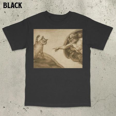 Heavenly Cat  Shirt Funny Cat Meme  Shirt Viral Cat Lover Gift Tee S