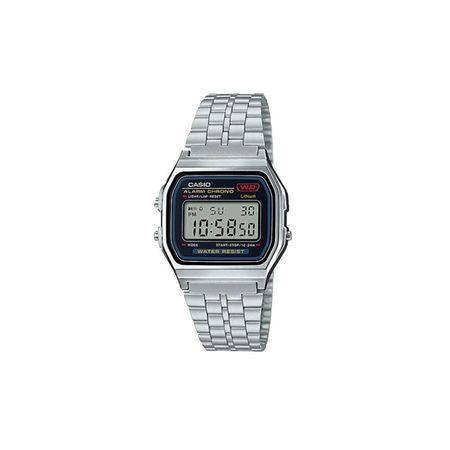 CASIO Customized watch modified series Mingbo gradually dome cyan blue gradient classic retro small square watch fashion tre A159WA-N1 синий