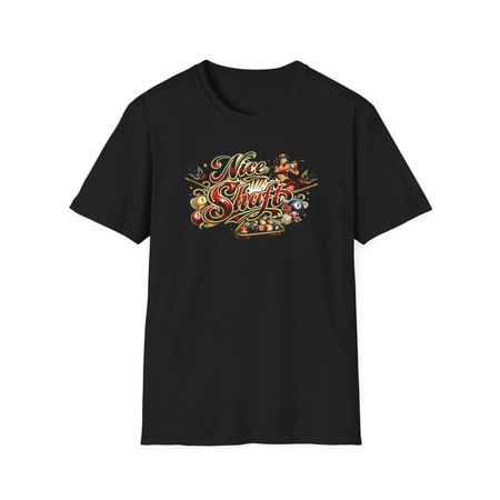 Nice Shaft – Billiards Tattoo Style Soft Tee T-Shirt 4XL