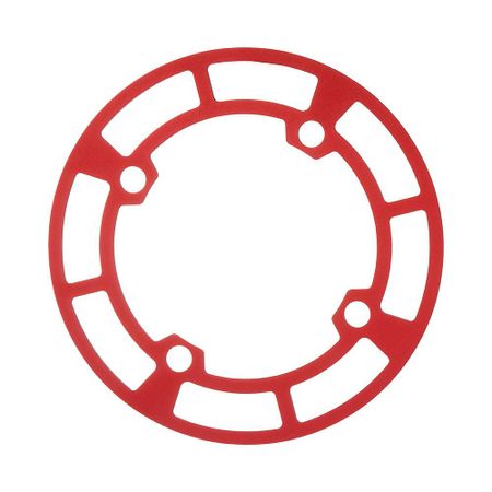 MTB Bike 104BCD 32/34/36/38/40/42T Crank Star Ring Protector aluminum Crankset Plate Guard Bicycle Single Disc Chainwheel Cover 32T-36T красный
