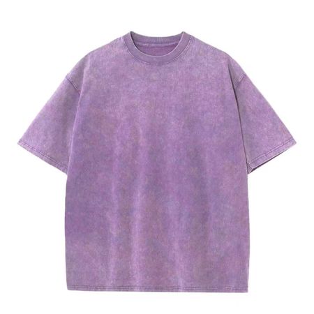 Retro Washed Vintage Tshirt Made Of Pure Cotton Short Sleeves For Women Tshirt Short Sleeves for Couples Loose Short Sleeves S