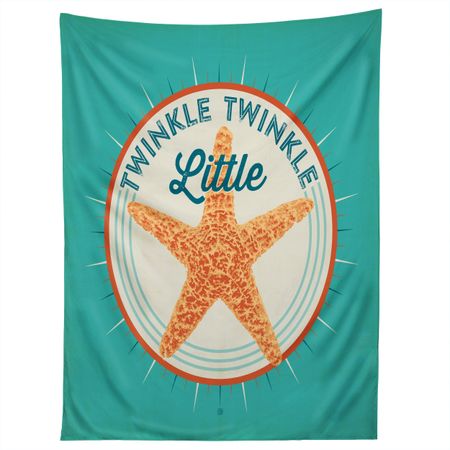 TWINKLE TWINKLE LITTLE STAR tapestry 75x100 чёрный