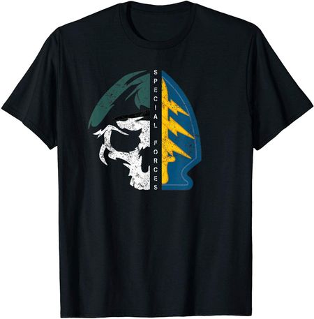 Unisex tshirt Army Special Forces Green Beret Skull Patch Tee TShirt S